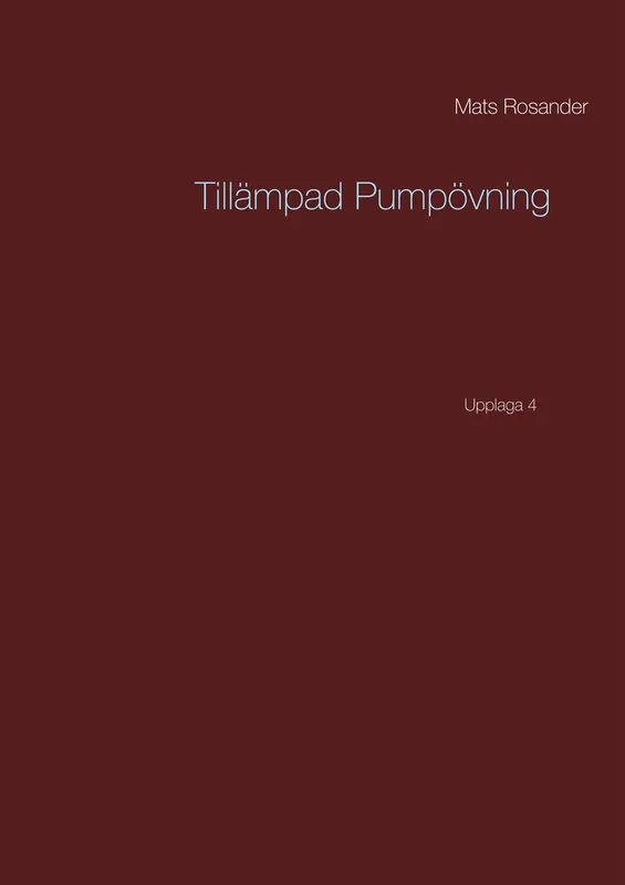 Tillämpad Pumpövning: Upplaga 4, E-bok