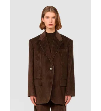 Weekend Max Mara för kvinnor. 2525046052600 Brun Formia-kavaj (S), Casual, Bomull