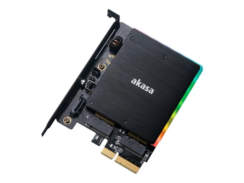 Akasa AK-PCCM2P-03 - storage controller - M.2 Card / SATA 6Gb/s - PCIe