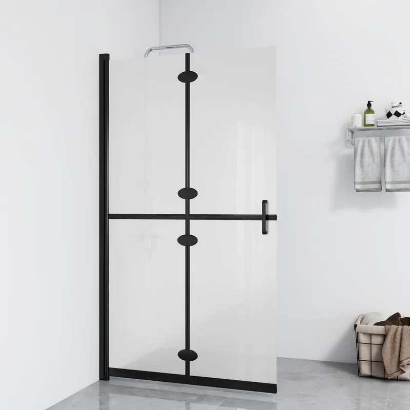 Vidaxl Vikbar Duschvägg, Frostat Glas ESG, 100X190 Cm
