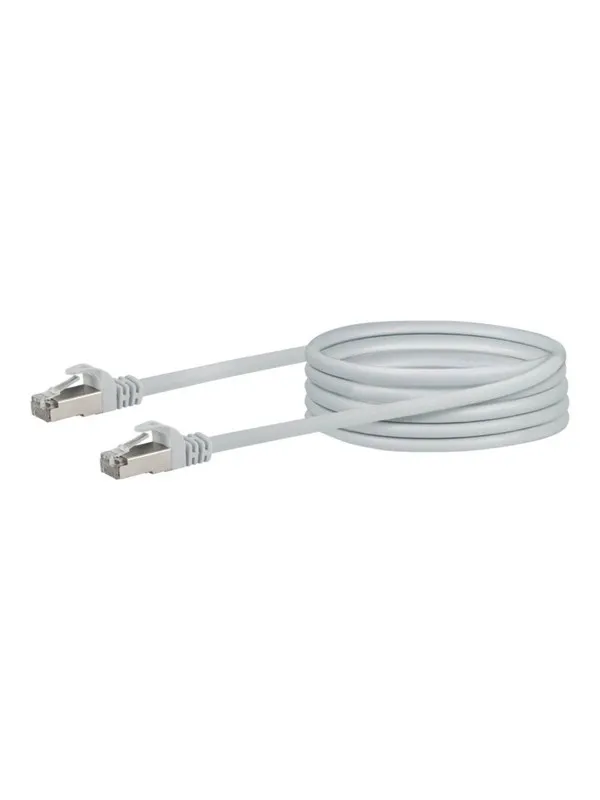 Schwaiger network cable - 10 m - white - Vit - 10m
