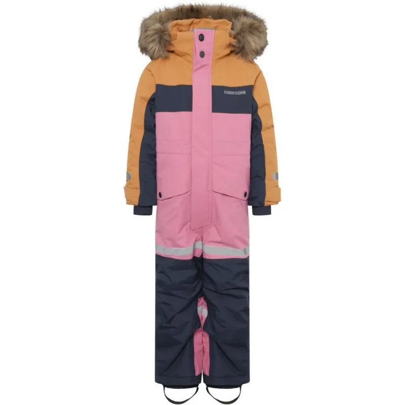 Didriksons Kids’ Bjärven Coverall 4 Heather Pink