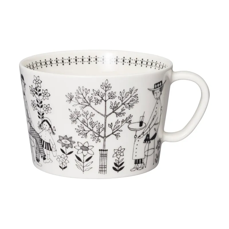 Arabia – Emilia 6 st The / Kaffe kopp 0,4L Design Raija Uosikkinen