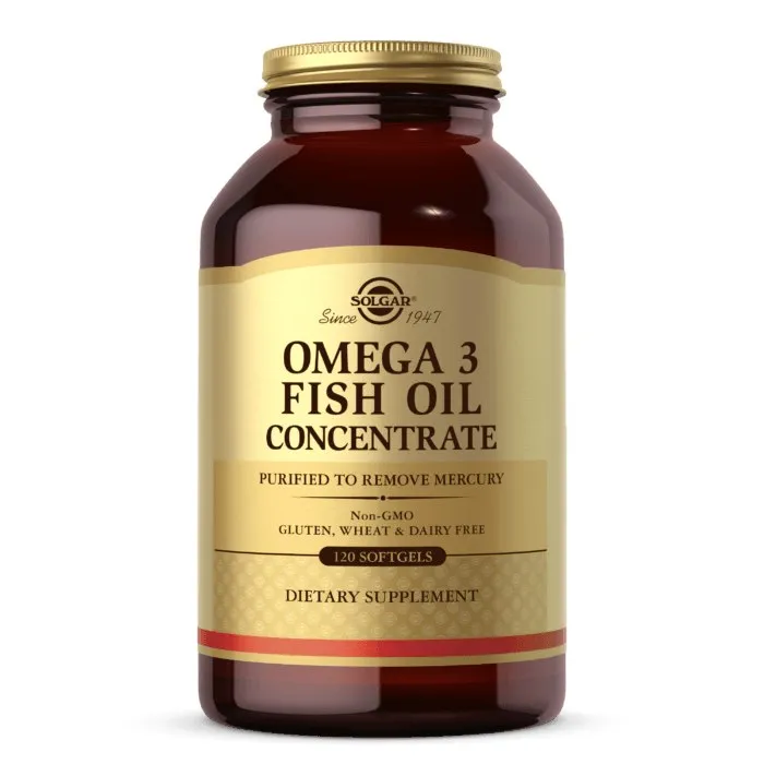 Solgar - Omega 3 Fiskoljekoncentrat, 120 kapslar