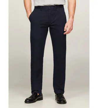 Tommy Hilfiger för män. MW0MW28884 Denton 1985 Collection marinblå chino-byxor (38/36), Casual, Ekologisk bomull, Hållbar, Marino