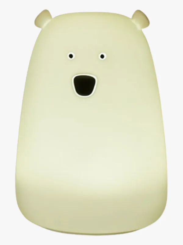 CarloBaby Big Bear LED Nattlampa, Vit, Barnrum