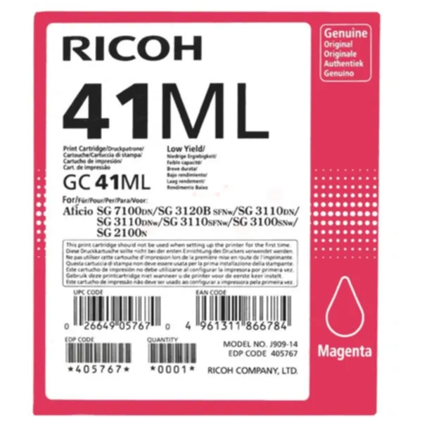 Ricoh GC tonerpatron – Bläckpatron Magenta