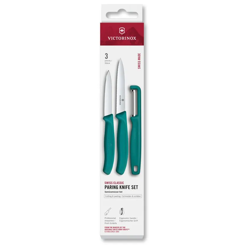 Victorinox Swiss Classic skalknivset + skalare, grön