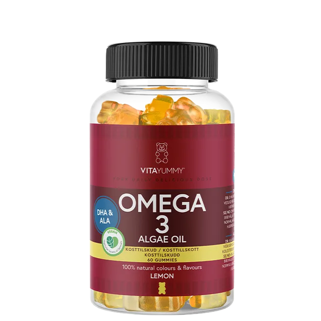 VitaYummy Omega 3, Lemon, 60 Gummies