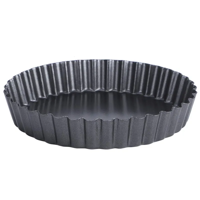 NonStick Rund Paj Pizza Tårtform Kolstål Avtagbar Botten Tårtbakform(8in )