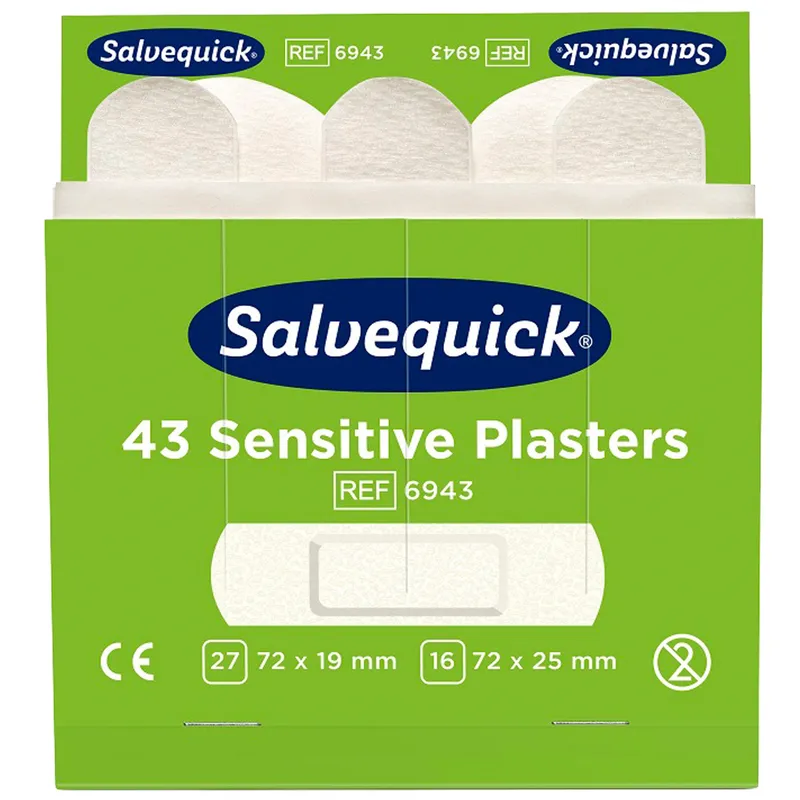 Plåsterrefill Sensitive Non-Woven 6943 Vit 6 x 43 st/fp