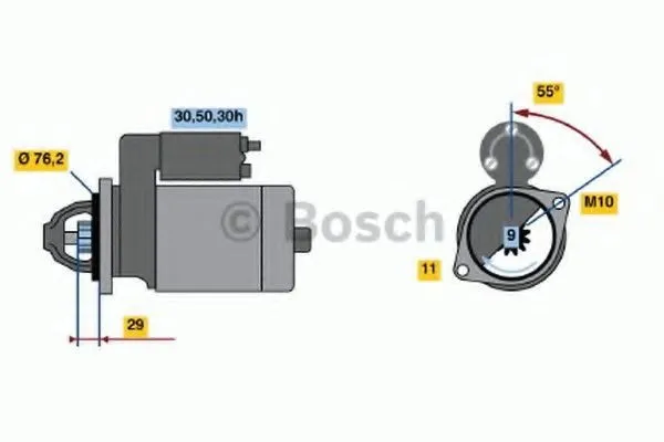 Startmotor BOSCH 0 986 018 890