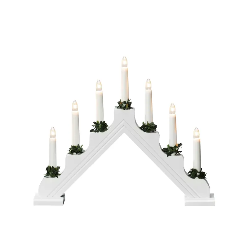 Konstsmide 1041-290 Adventsljusstake 7 ljus, IP20 Vit