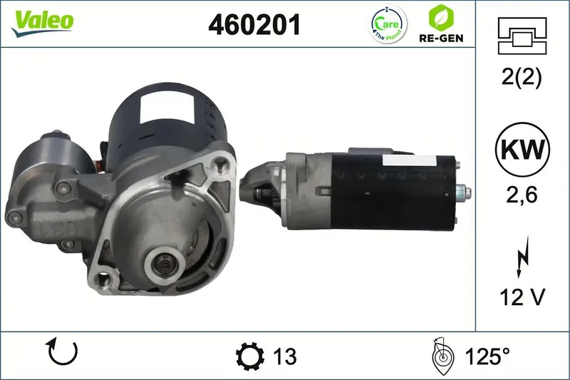 VALEO 460201 Startmotor
