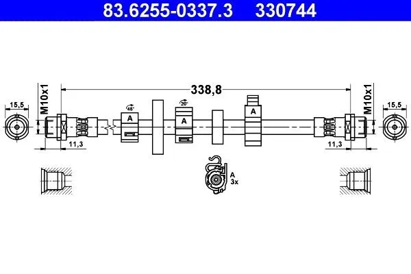 Bromsslang ATE 83.6255-0337.3