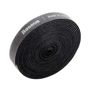 Baseus Rainbow Circle Velcro Straps Organizing Kabel 3m - Svart