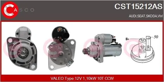 Startmotor CASCO CST15212AS