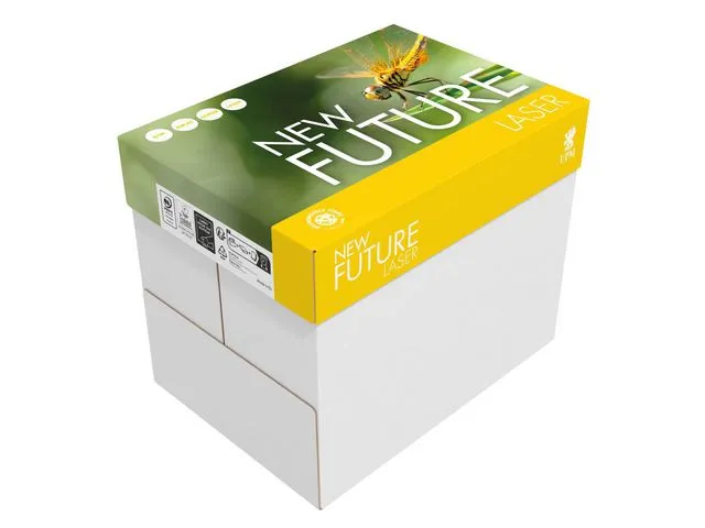 Papper för svart/vit laserprint New Future Lasertech, multibox, A4, 80 g, 2.500 ark