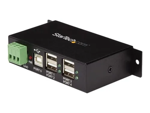 Startech Industriell Usb 2.0 Hubb Med 4 Portar Och Esd-skydd