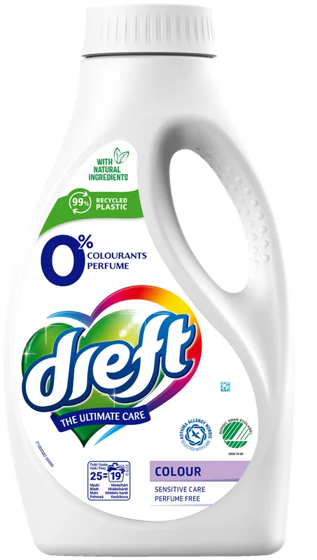 Dreft Sensitive Color Flytande Tvättmedel 1000 ml