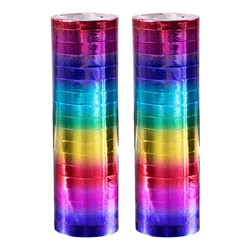 Serpentiner Regnbågsfärgad Metallic – 2-pack