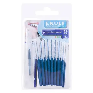 Ekulf Ph Professional Mellanrumsborste 0,9 mm 18-pack
