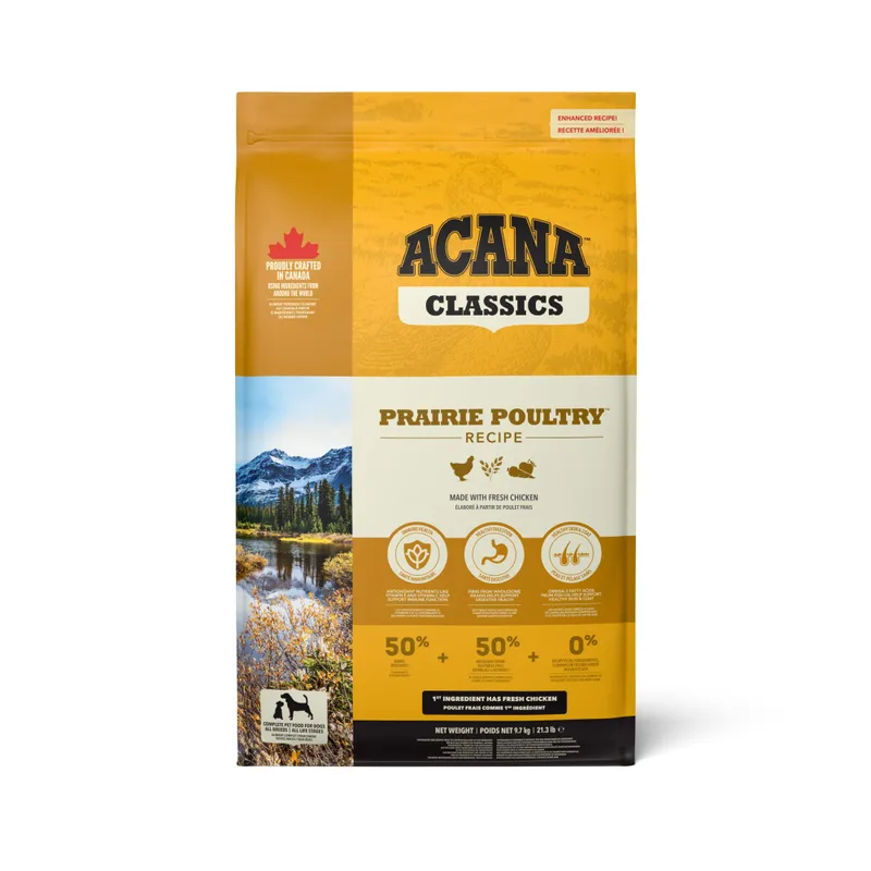 Classic Praire Poultry Torrfoder för hund 9,7kg