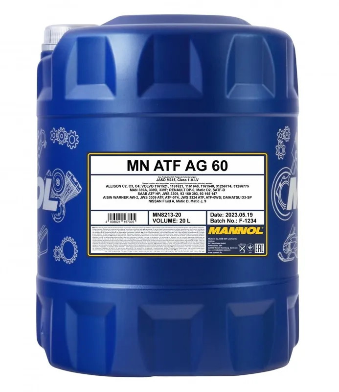 Automatväxellådsolja (ATF) MANNOL MN8213-20