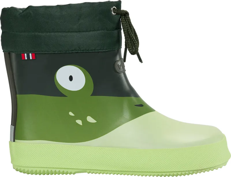 Viking Footwear Kids’ Alv Barefoot Paw Print Light Green/green