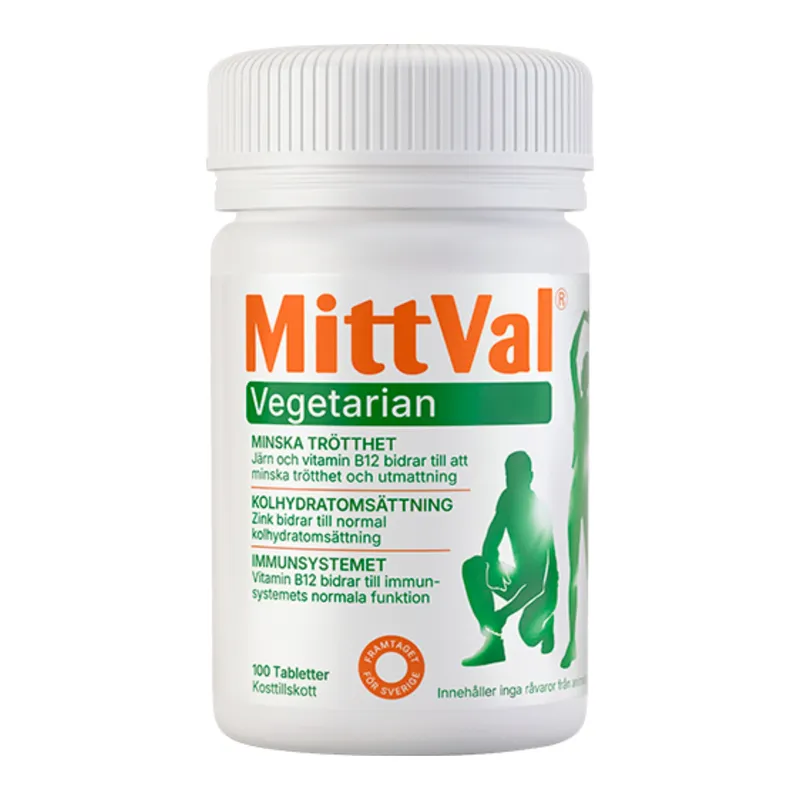 MittVal Vegetarian, Multivitamin 100 st