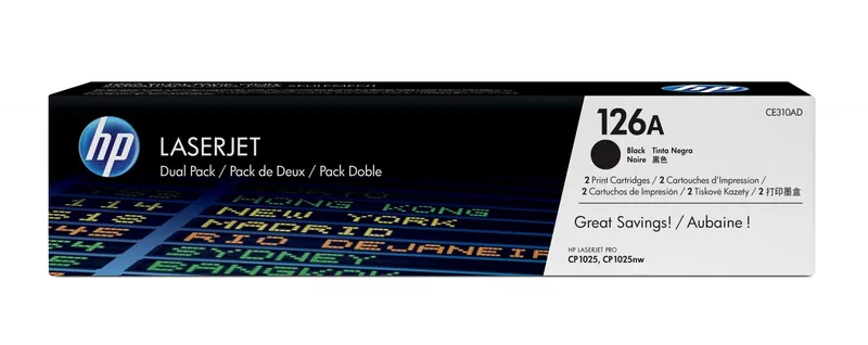 HP 126A Tonerkassett Svart 2-pack