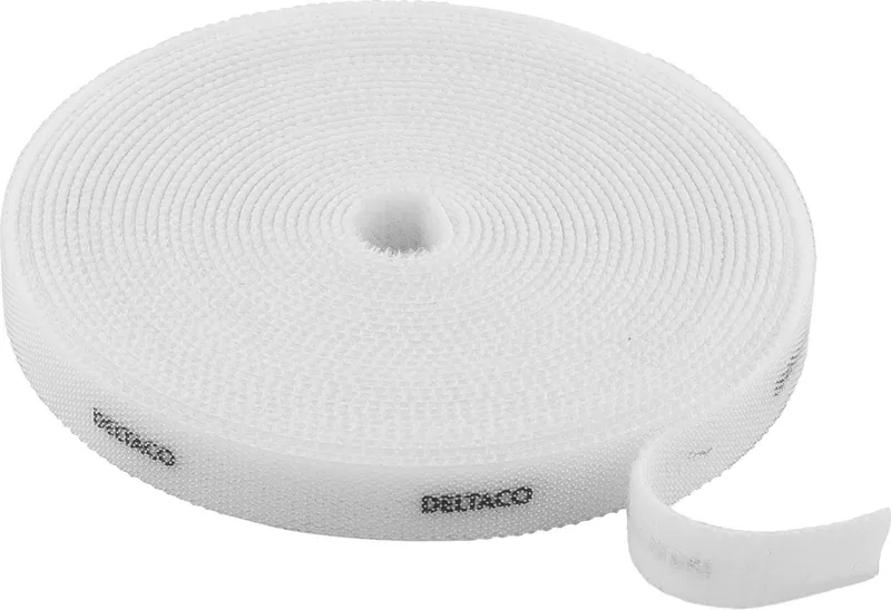 Deltaco Cable Ties 10mm 5m White