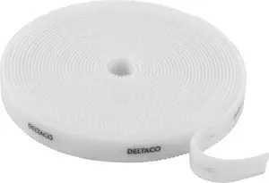 Deltaco Cable Ties 10mm 5m White
