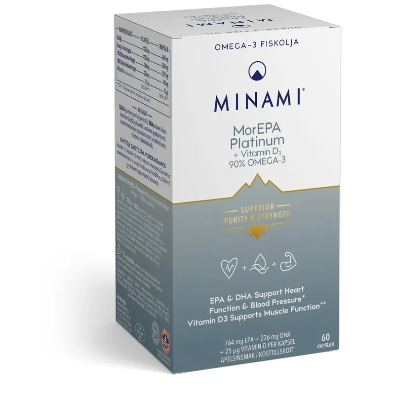 Minami MorEPA Platinum Omega-3 90% 60 kapslar