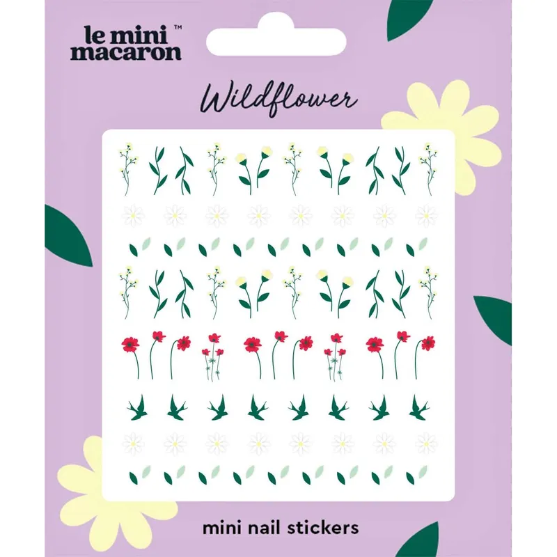 Le Mini Macaron Wildflower Mini Nail Stickers