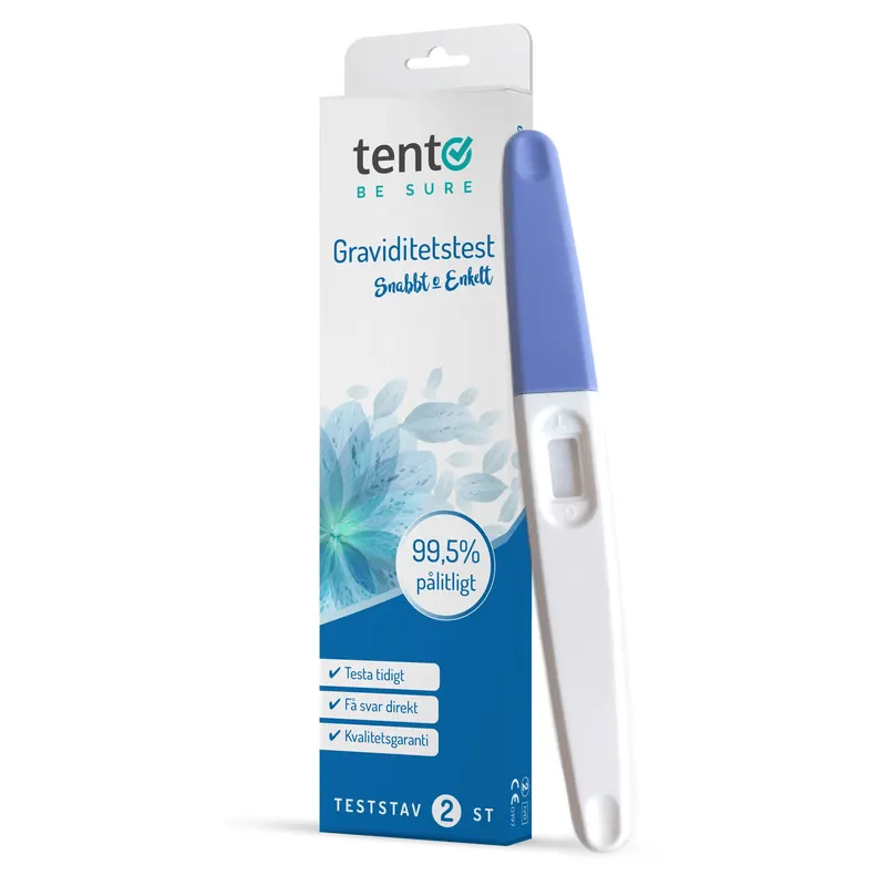 Tento Be Sure Graviditetstest Stav 2-pack