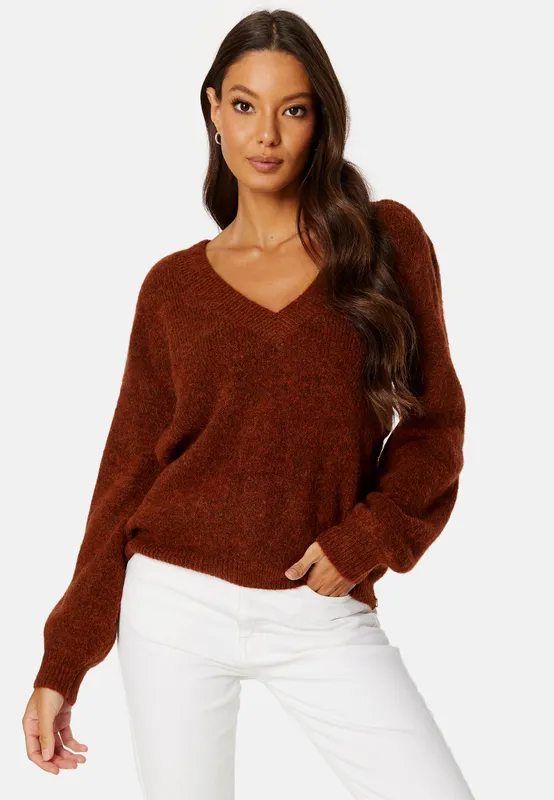 Jamina Rev V-Neck L/S Knit Top (#4194)