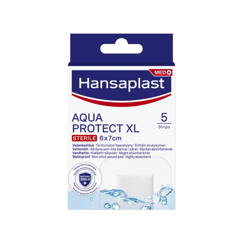 Hansaplast Aqua protect XL 6x7cm 5 st