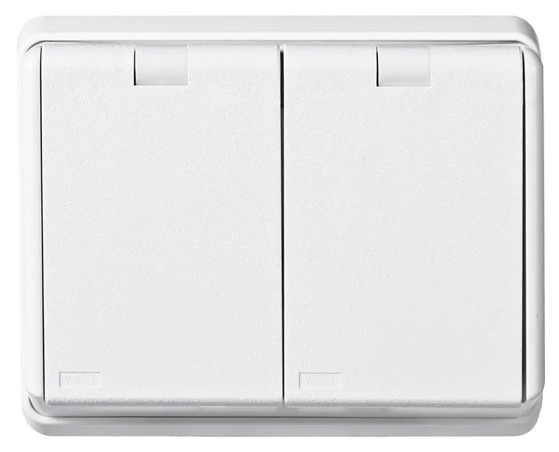 Elko EKO07567 Vägguttag renvit, IP44