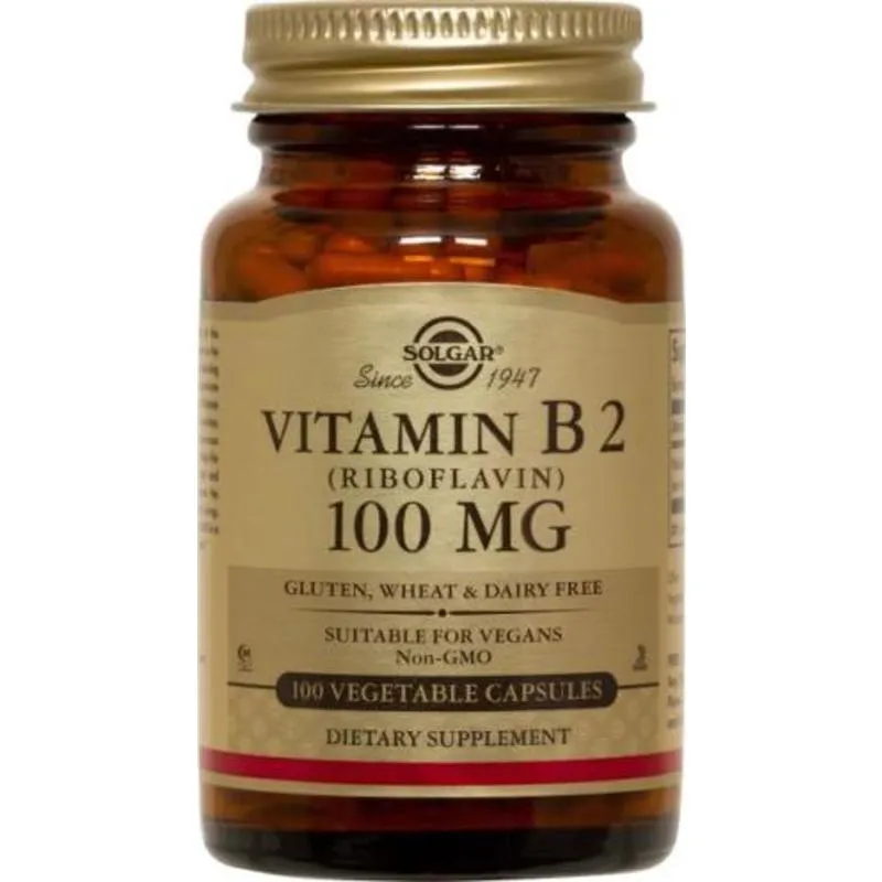 Solgar Vitamin B2 100 mg 100 kapslar