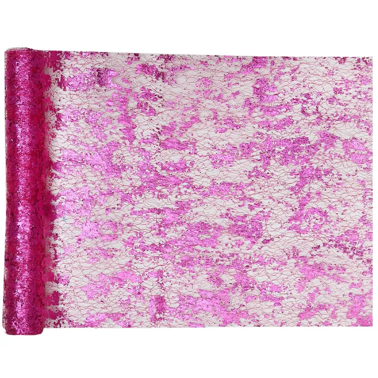 Bordslöpare Skimrande Rosa 28×500 cm
