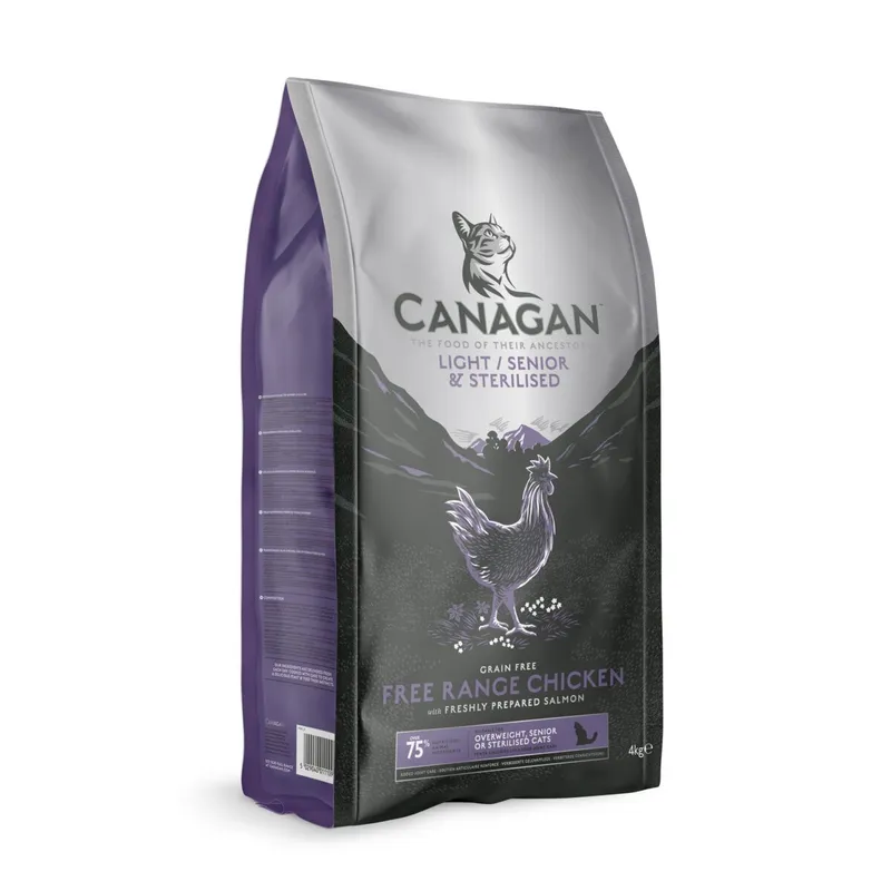 Canagan Light & Senior & Sterilised kyckling - torrt kattfoder - 1.5kg