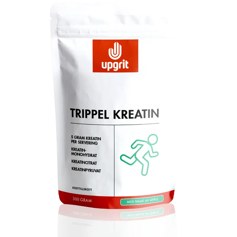 Upgrit Trippel Kreatin Äpple 2x300g