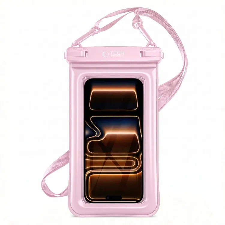 Tech-Protect Universala Vattentät Mobilfodral UWC7 - Rosa