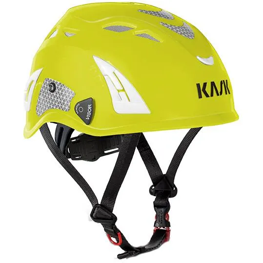 KASK PLASMA HI VIZ Skyddshjälm med reflex Gul, fluorescerande