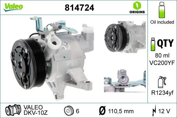 AC-kompressor VALEO 814724