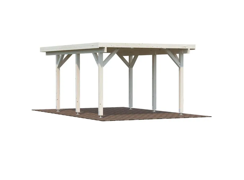 Palmako Karl Carport 18,4 m²/inv. 11,7 m², impr. natur