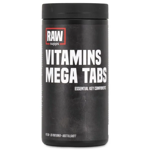 RAW Vitamins Mega Tabs, 90 tabl