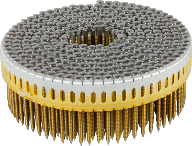 ESSVE 774629 Maskinspik coil, 0°, kullrigt huvud, RFR A4 2,5 x 50 mm, 1950-pack