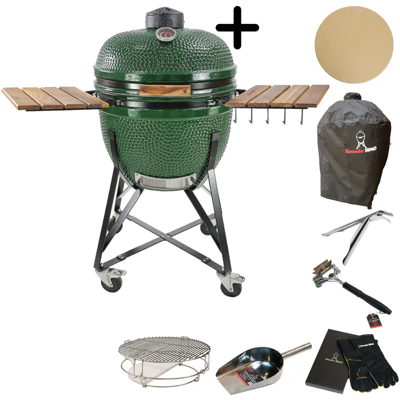 Kamado sumo Grön + tillbehör